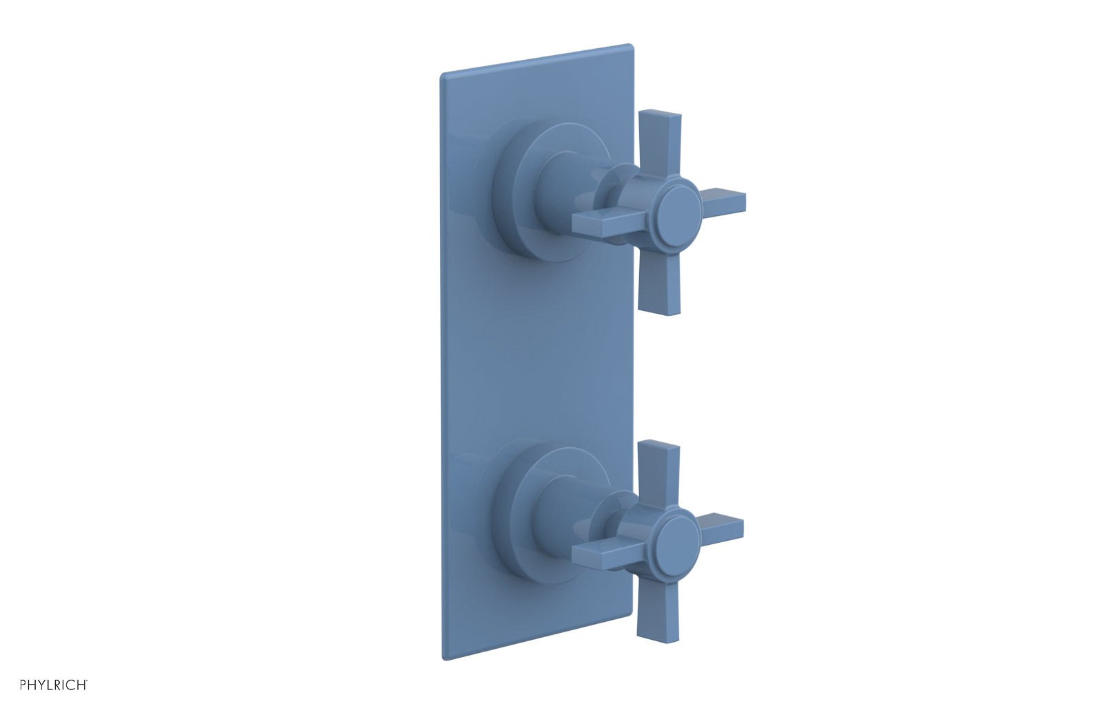 Phylrich BASIC 1/2" Thermostatic Valve with Volume Control or Diverter Blade Cross Handles