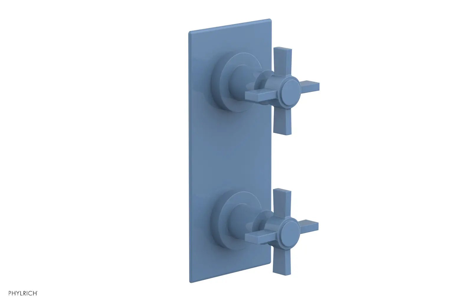 Phylrich BASIC 1/2" Thermostatic Valve with Volume Control or Diverter Blade Cross Handles by Phylrich