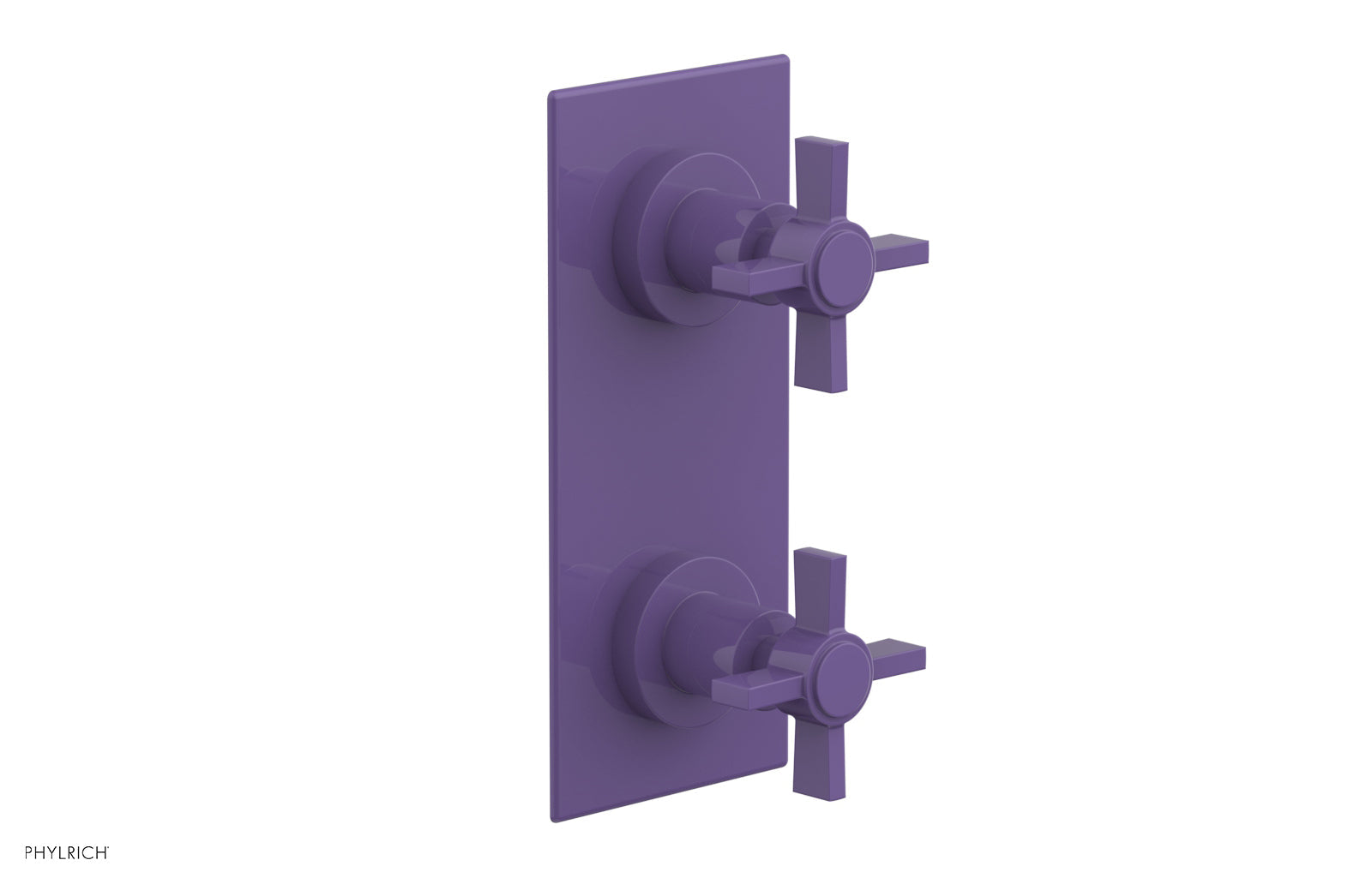 Phylrich BASIC 1/2" Thermostatic Valve with Volume Control or Diverter Blade Cross Handles