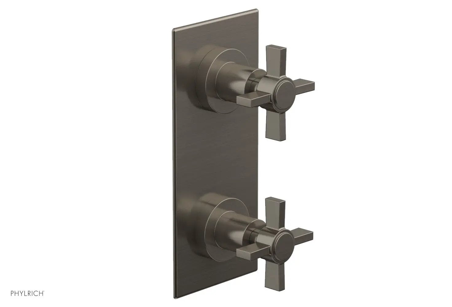 Phylrich BASIC 1/2" Thermostatic Valve with Volume Control or Diverter Blade Cross Handles by Phylrich