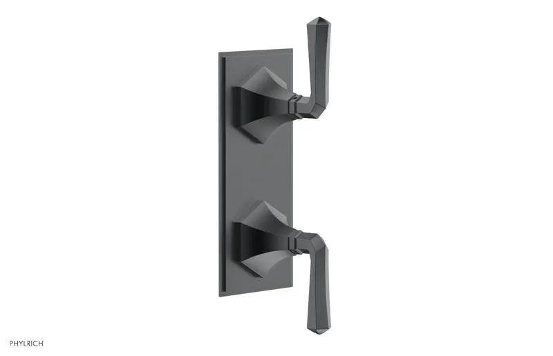 Phylrich LE VERRE & LA CROSSE Thermostatic Valve with Volume Control or Diverter - Lever Handles by Phylrich
