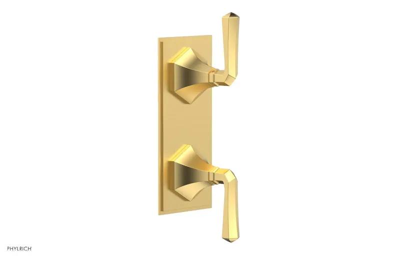 Phylrich LE VERRE & LA CROSSE Thermostatic Valve with Volume Control or Diverter - Lever Handles by Phylrich
