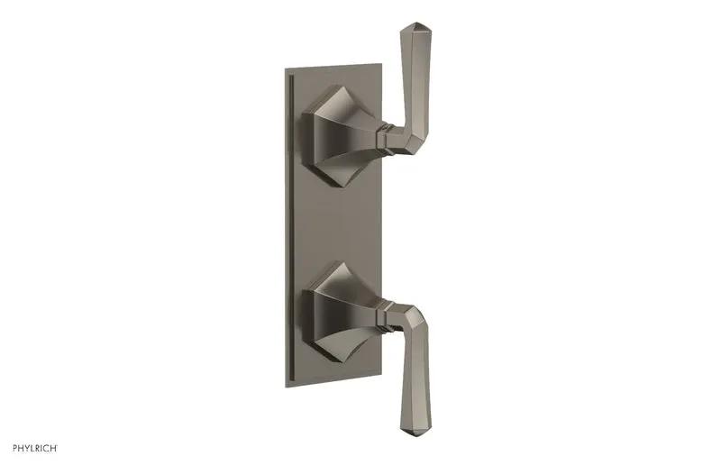 Phylrich LE VERRE & LA CROSSE Thermostatic Valve with Volume Control or Diverter - Lever Handles by Phylrich