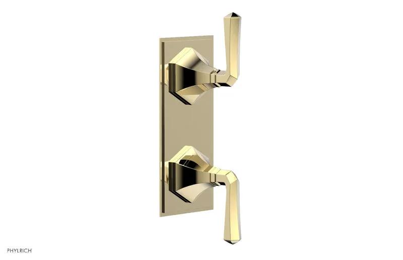 Phylrich LE VERRE & LA CROSSE Thermostatic Valve with Volume Control or Diverter - Lever Handles by Phylrich