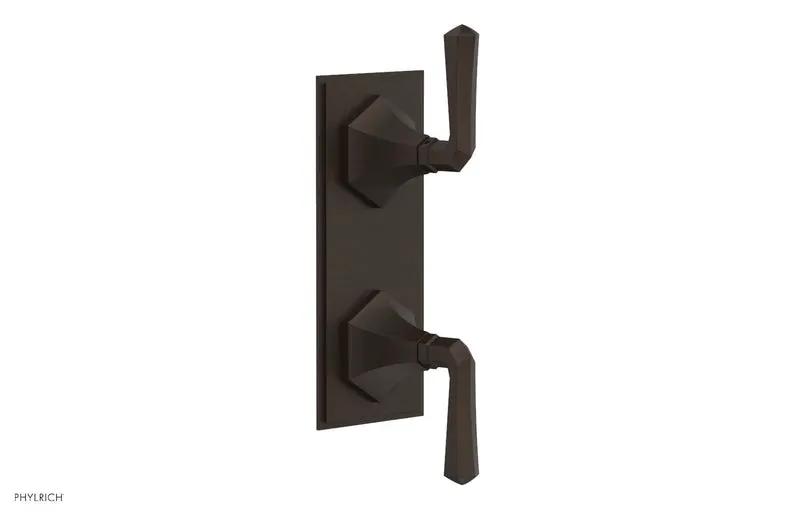 Phylrich LE VERRE & LA CROSSE Thermostatic Valve with Volume Control or Diverter - Lever Handles by Phylrich
