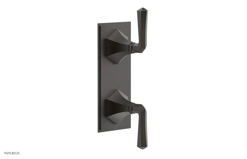 Phylrich LE VERRE & LA CROSSE Thermostatic Valve with Volume Control or Diverter - Lever Handles by Phylrich