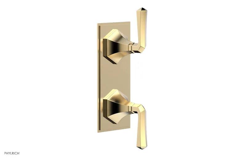 Phylrich LE VERRE & LA CROSSE Thermostatic Valve with Volume Control or Diverter - Lever Handles by Phylrich