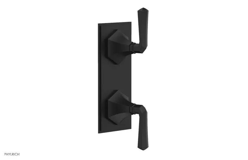 Phylrich LE VERRE & LA CROSSE Thermostatic Valve with Volume Control or Diverter - Lever Handles by Phylrich
