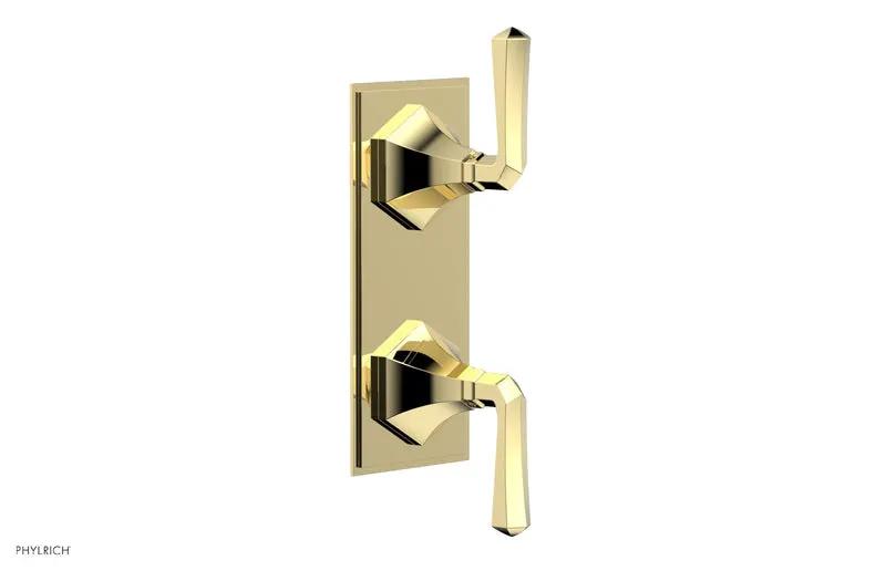 Phylrich LE VERRE & LA CROSSE Thermostatic Valve with Volume Control or Diverter - Lever Handles by Phylrich