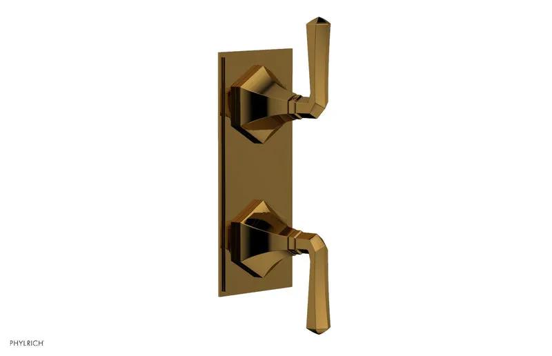 Phylrich LE VERRE & LA CROSSE Thermostatic Valve with Volume Control or Diverter - Lever Handles by Phylrich