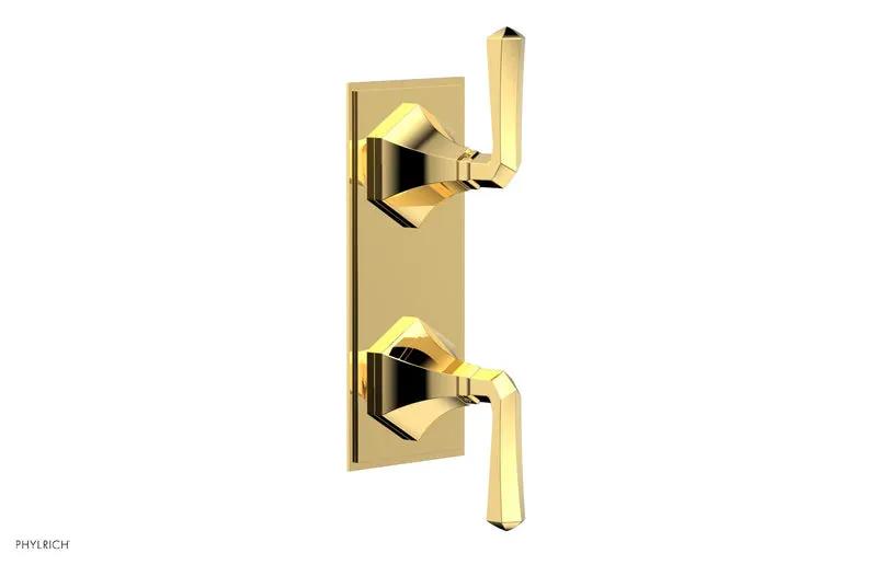 Phylrich LE VERRE & LA CROSSE Thermostatic Valve with Volume Control or Diverter - Lever Handles by Phylrich