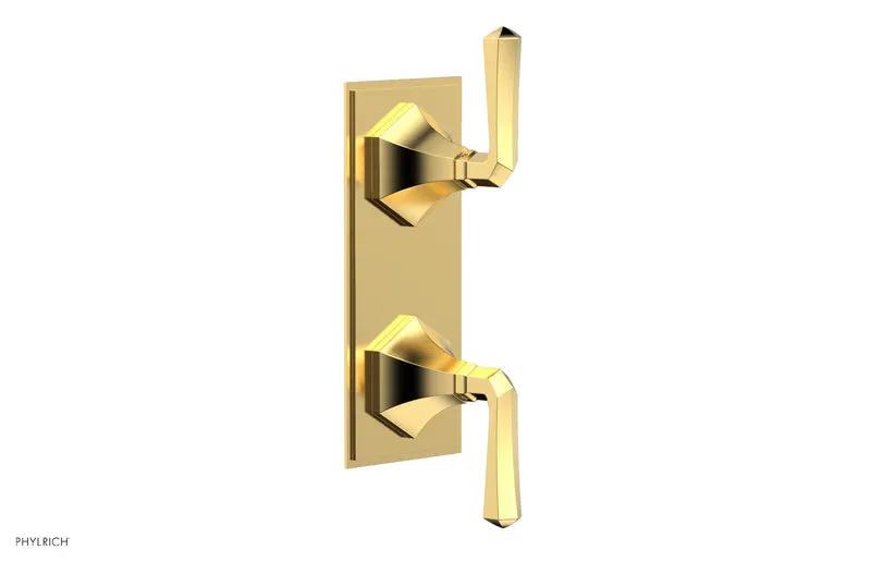 Phylrich LE VERRE & LA CROSSE Thermostatic Valve with Volume Control or Diverter - Lever Handles by Phylrich