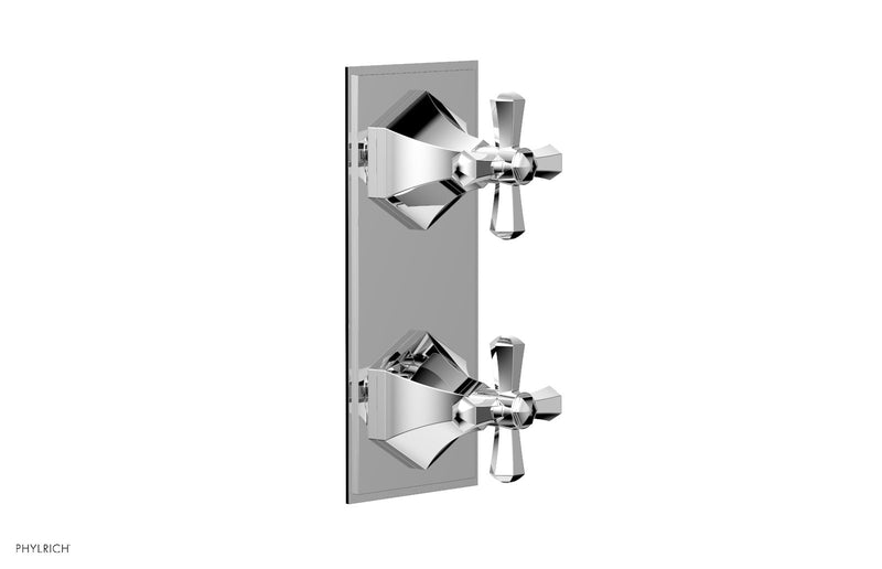 polished chrome thermostatic valve