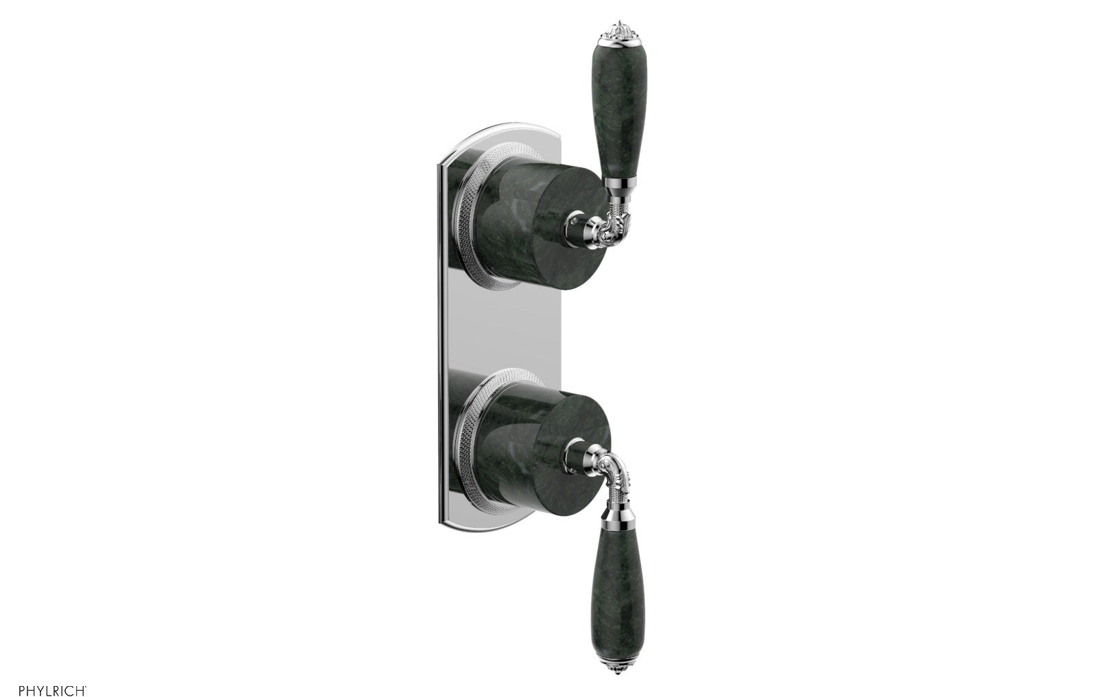polished chrome thermostatic valve