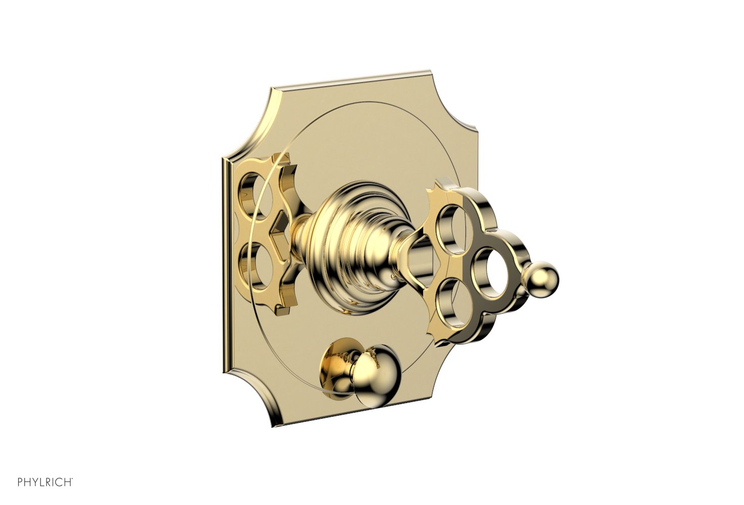 Phylrich MAISON Pressure Balance Shower Plate with Diverter and Handle Trim Set