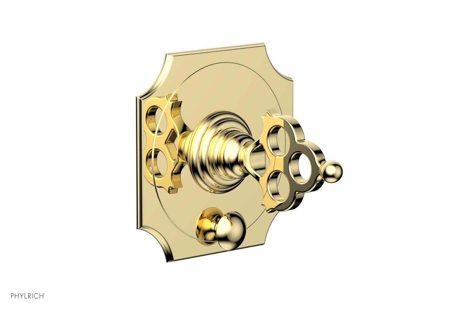 Phylrich MAISON Pressure Balance Shower Plate with Diverter and Handle Trim Set