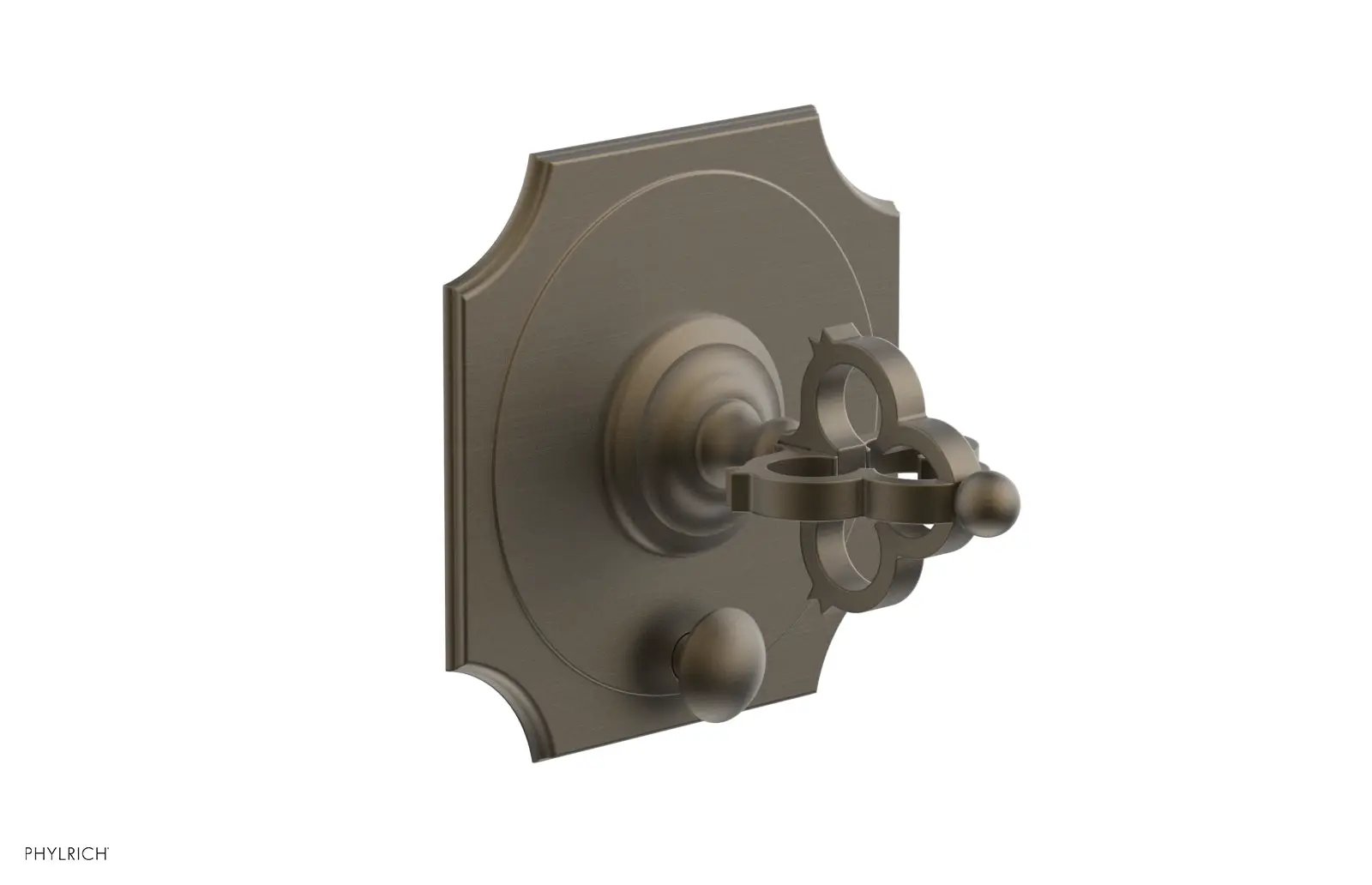 Phylrich COURONNE Pressure Balance Shower Plate with Diverter and Handle Trim Set by Phylrich