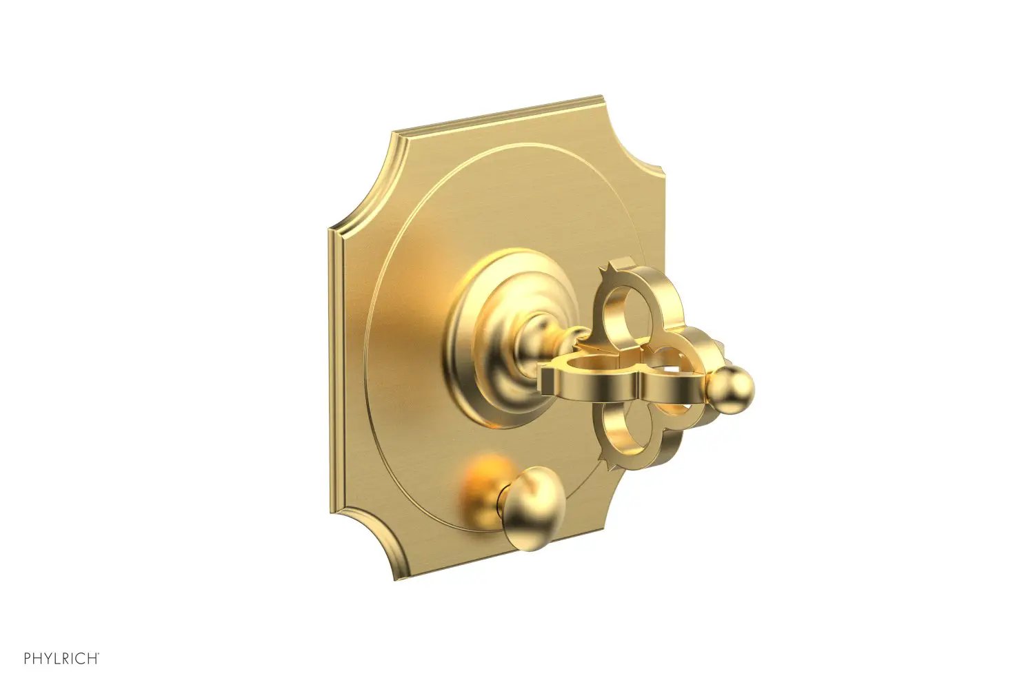 Phylrich COURONNE Pressure Balance Shower Plate with Diverter and Handle Trim Set by Phylrich