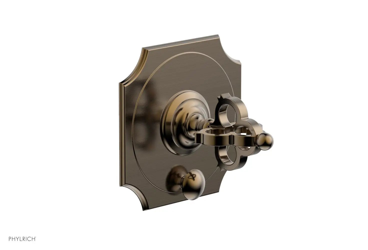 Phylrich COURONNE Pressure Balance Shower Plate with Diverter and Handle Trim Set by Phylrich