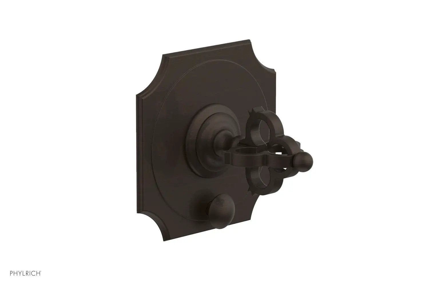 Phylrich COURONNE Pressure Balance Shower Plate with Diverter and Handle Trim Set by Phylrich