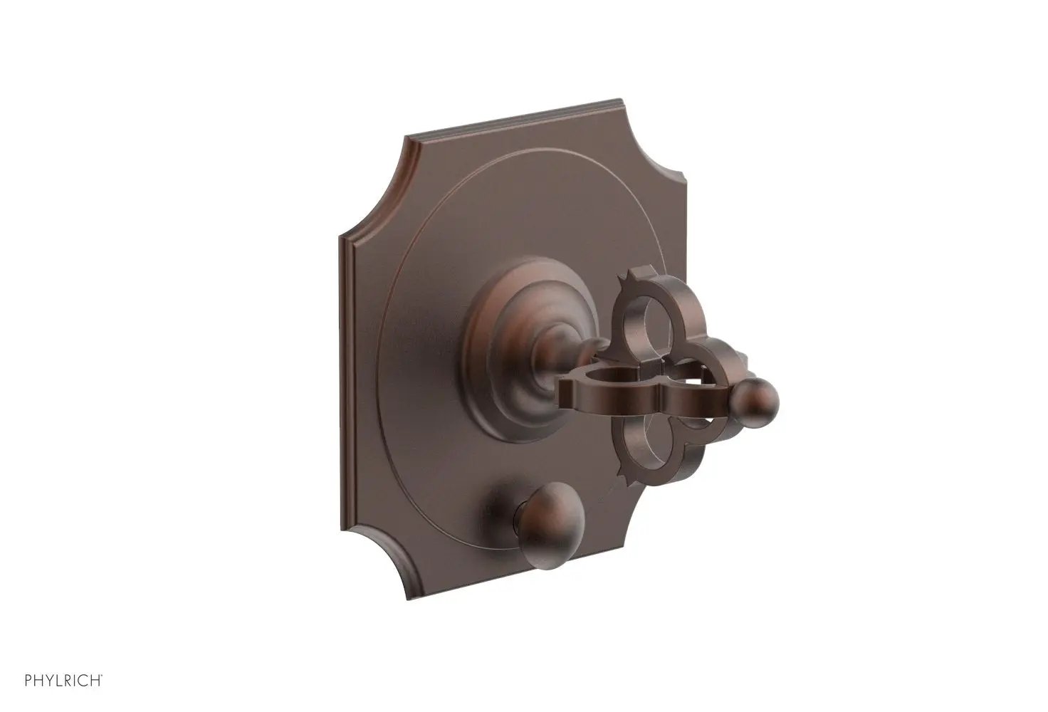 Phylrich COURONNE Pressure Balance Shower Plate with Diverter and Handle Trim Set by Phylrich