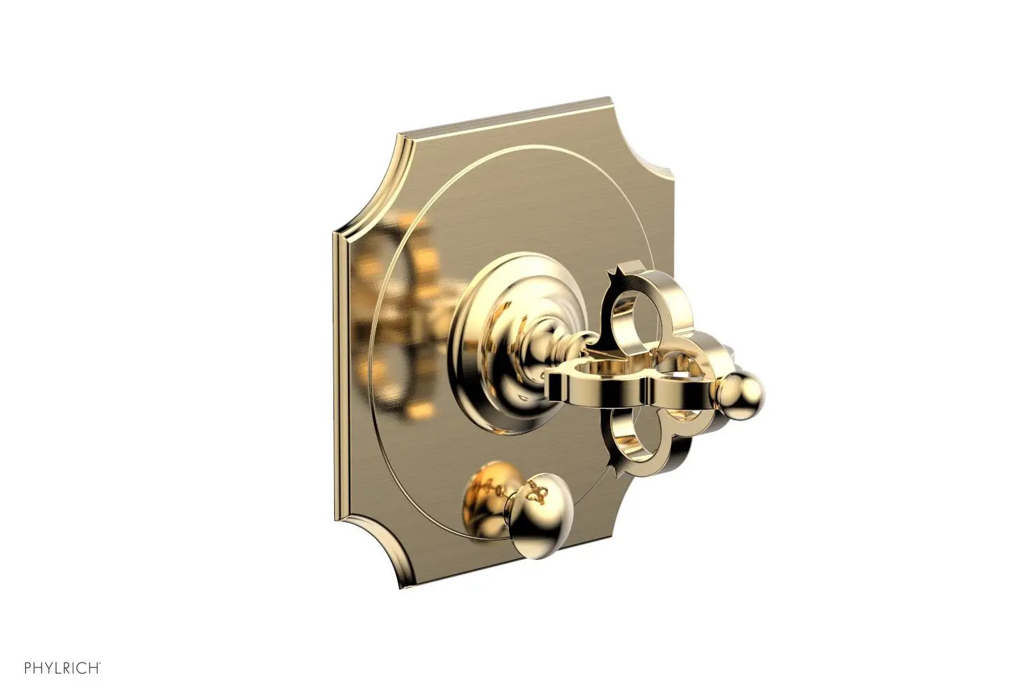 Phylrich COURONNE Pressure Balance Shower Plate with Diverter and Handle Trim Set by Phylrich