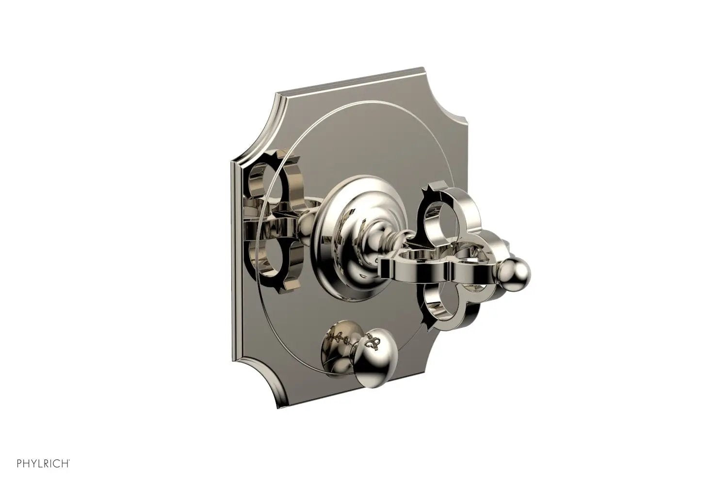 Phylrich COURONNE Pressure Balance Shower Plate with Diverter and Handle Trim Set by Phylrich