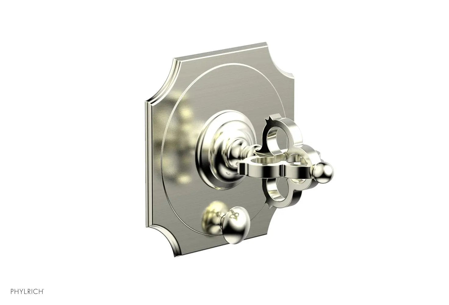 Phylrich COURONNE Pressure Balance Shower Plate with Diverter and Handle Trim Set by Phylrich