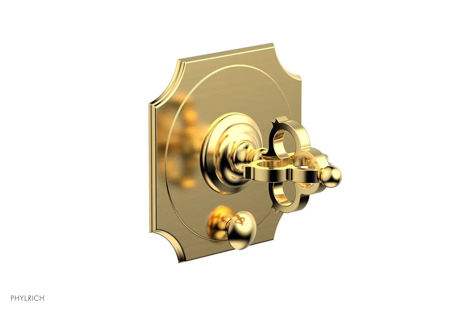 Phylrich COURONNE Pressure Balance Shower Plate with Diverter and Handle Trim Set by Phylrich
