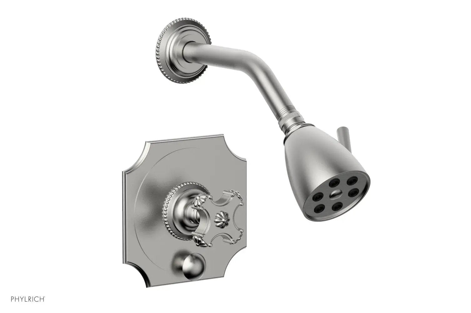Phylrich MARVELLE Pressure Balance Shower and Diverter Set (Less Spout), Cross Handle by Phylrich