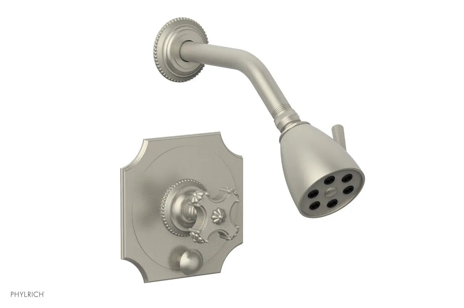 Phylrich MARVELLE Pressure Balance Shower and Diverter Set (Less Spout), Cross Handle by Phylrich