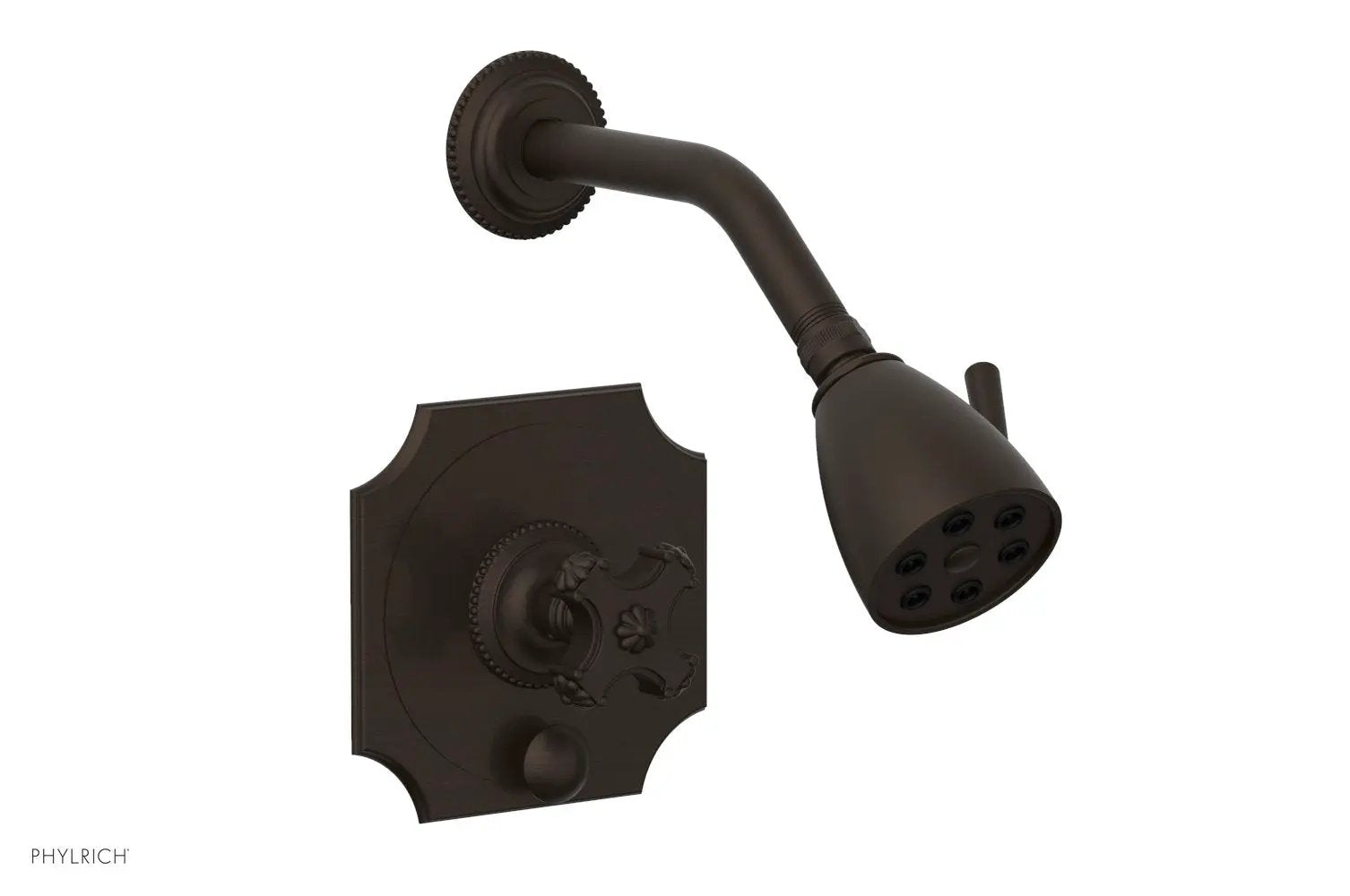 Phylrich MARVELLE Pressure Balance Shower and Diverter Set (Less Spout), Cross Handle by Phylrich