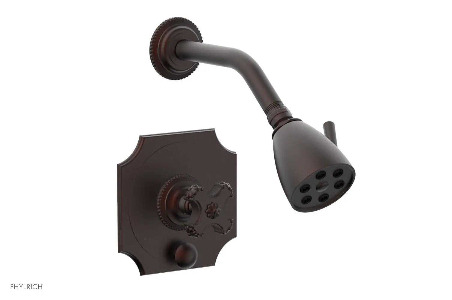 Phylrich MARVELLE Pressure Balance Shower and Diverter Set (Less Spout), Cross Handle by Phylrich