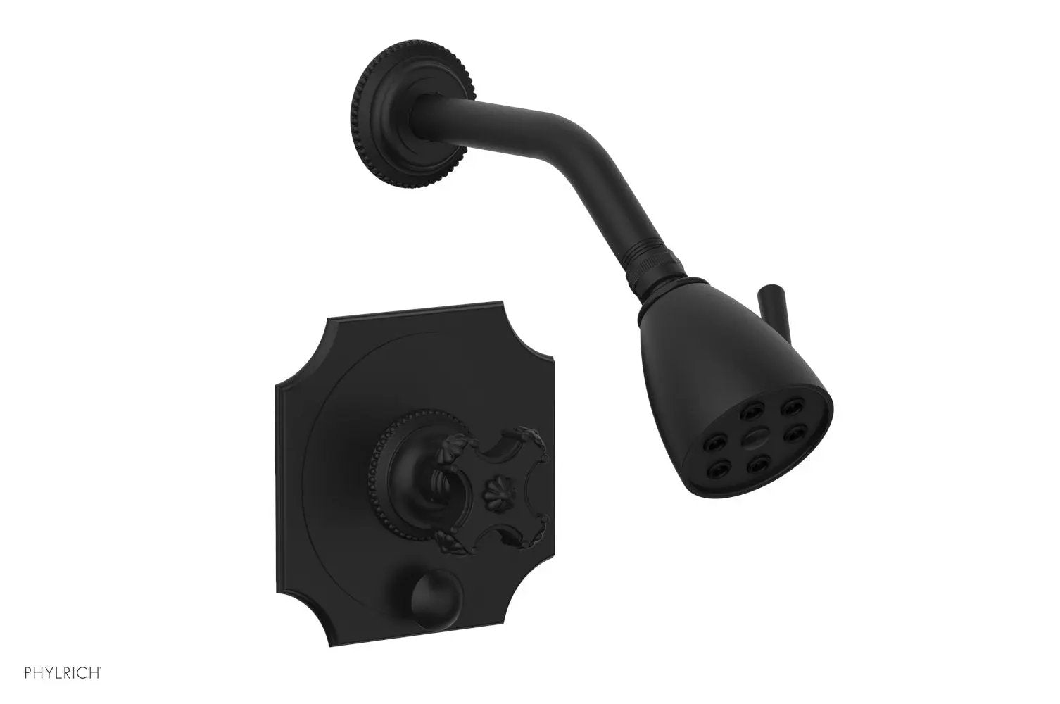 Phylrich MARVELLE Pressure Balance Shower and Diverter Set (Less Spout), Cross Handle by Phylrich
