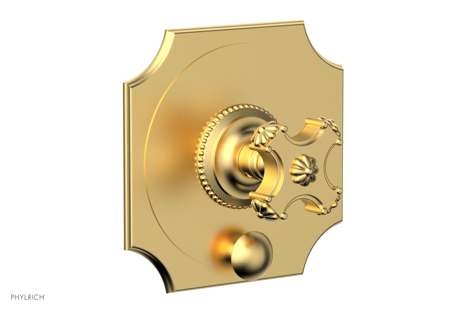 Phylrich MARVELLE Pressure Balance Shower Plate with Diverter and Handle Trim Set