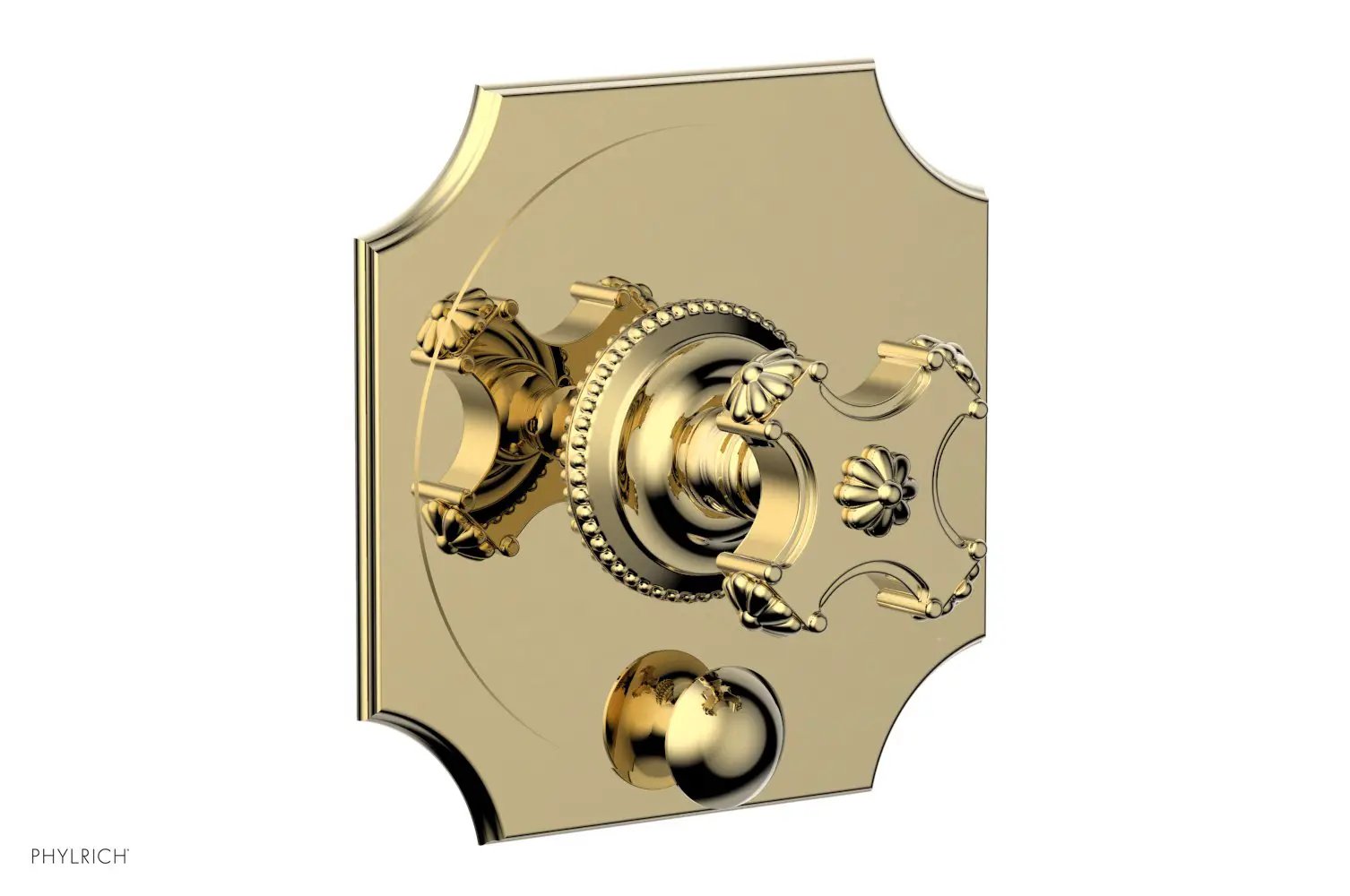 Phylrich MARVELLE Pressure Balance Shower Plate with Diverter and Handle Trim Set by Phylrich