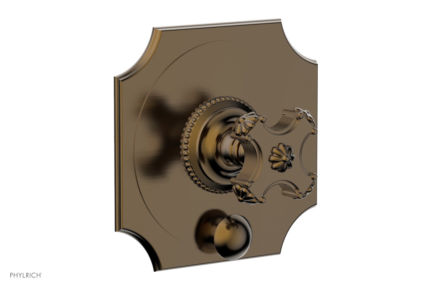 Phylrich MARVELLE Pressure Balance Shower Plate with Diverter and Handle Trim Set