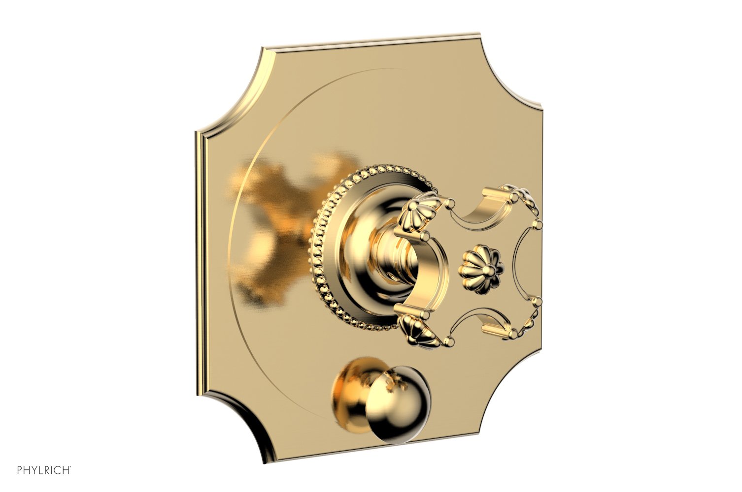 Phylrich MARVELLE Pressure Balance Shower Plate with Diverter and Handle Trim Set