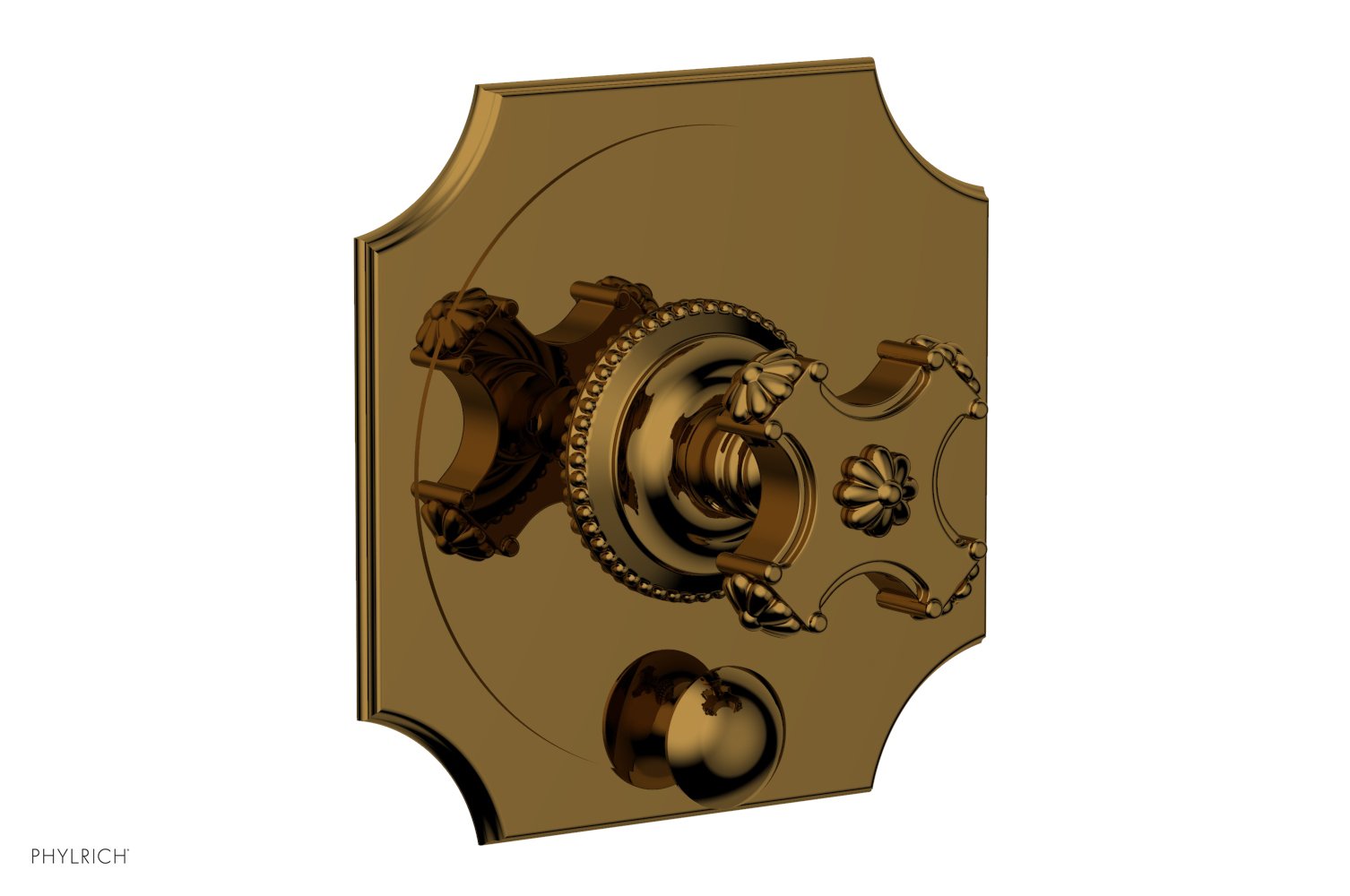 Phylrich MARVELLE Pressure Balance Shower Plate with Diverter and Handle Trim Set