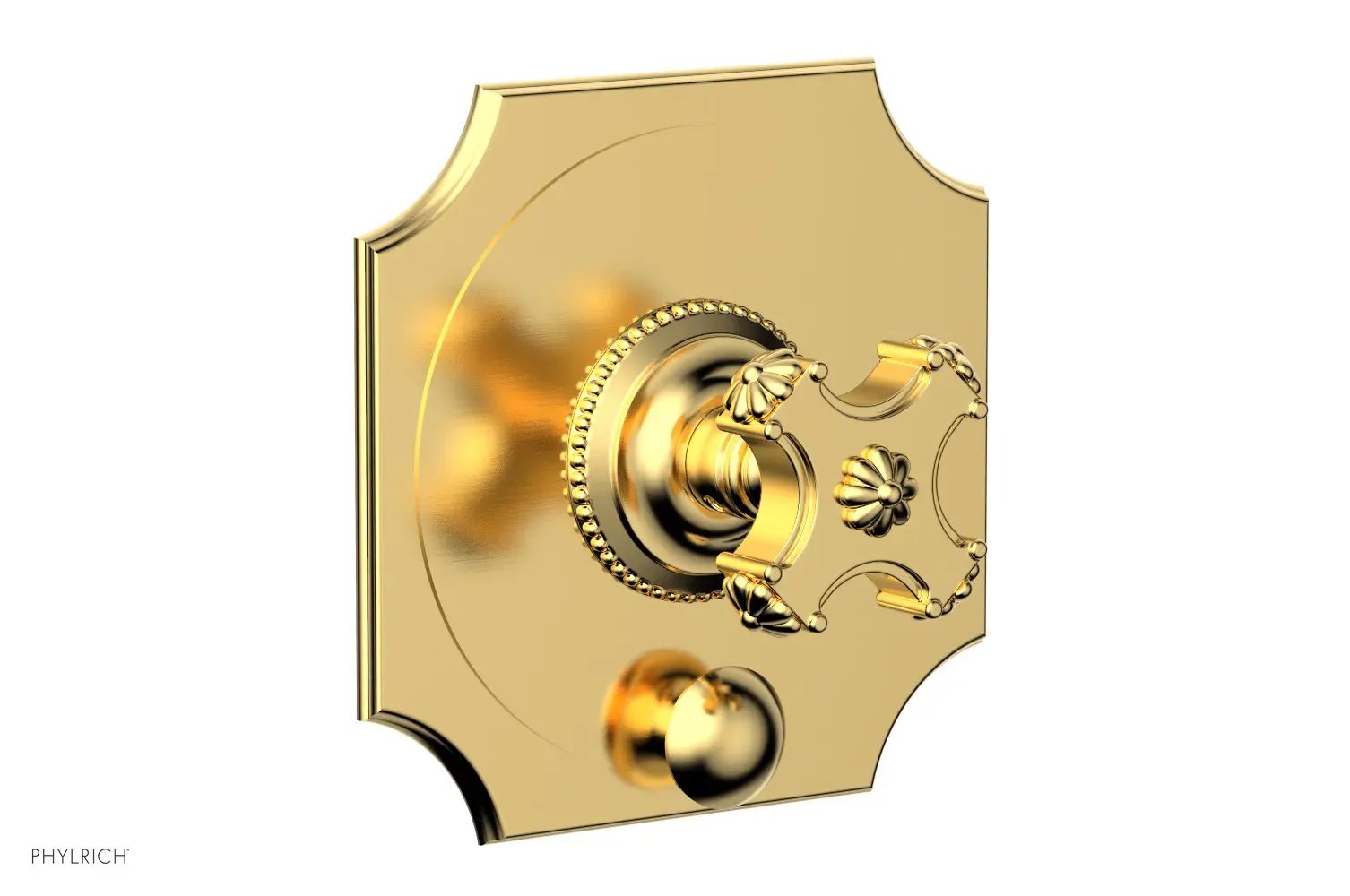 Phylrich MARVELLE Pressure Balance Shower Plate with Diverter and Handle Trim Set by Phylrich