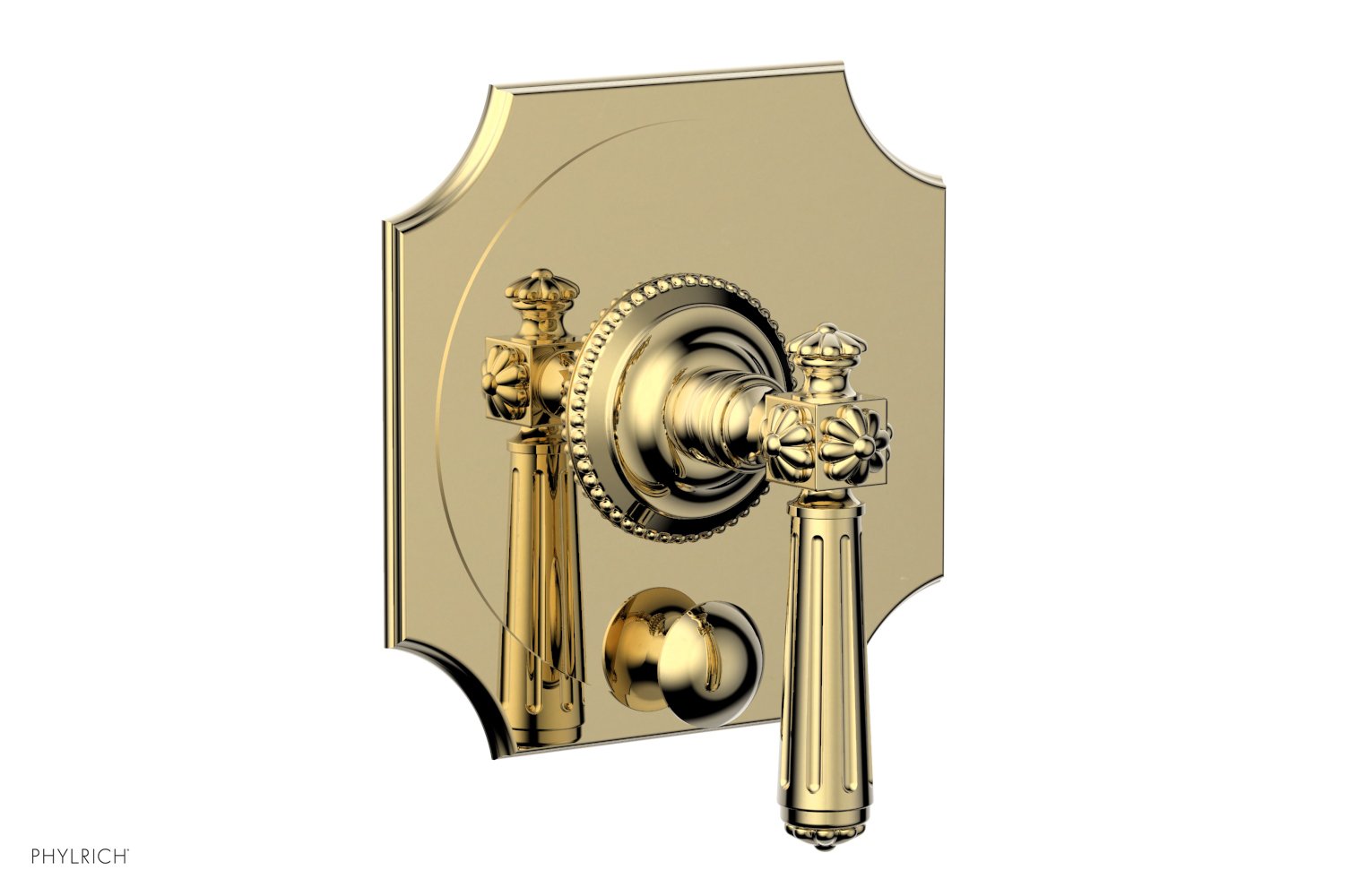 Phylrich MARVELLE Pressure Balance Shower Plate with Diverter and Handle Trim Set