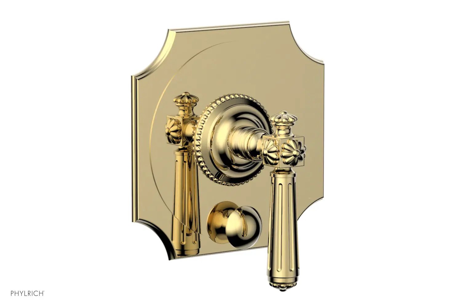 Phylrich MARVELLE Pressure Balance Shower Plate with Diverter and Handle Trim Set by Phylrich