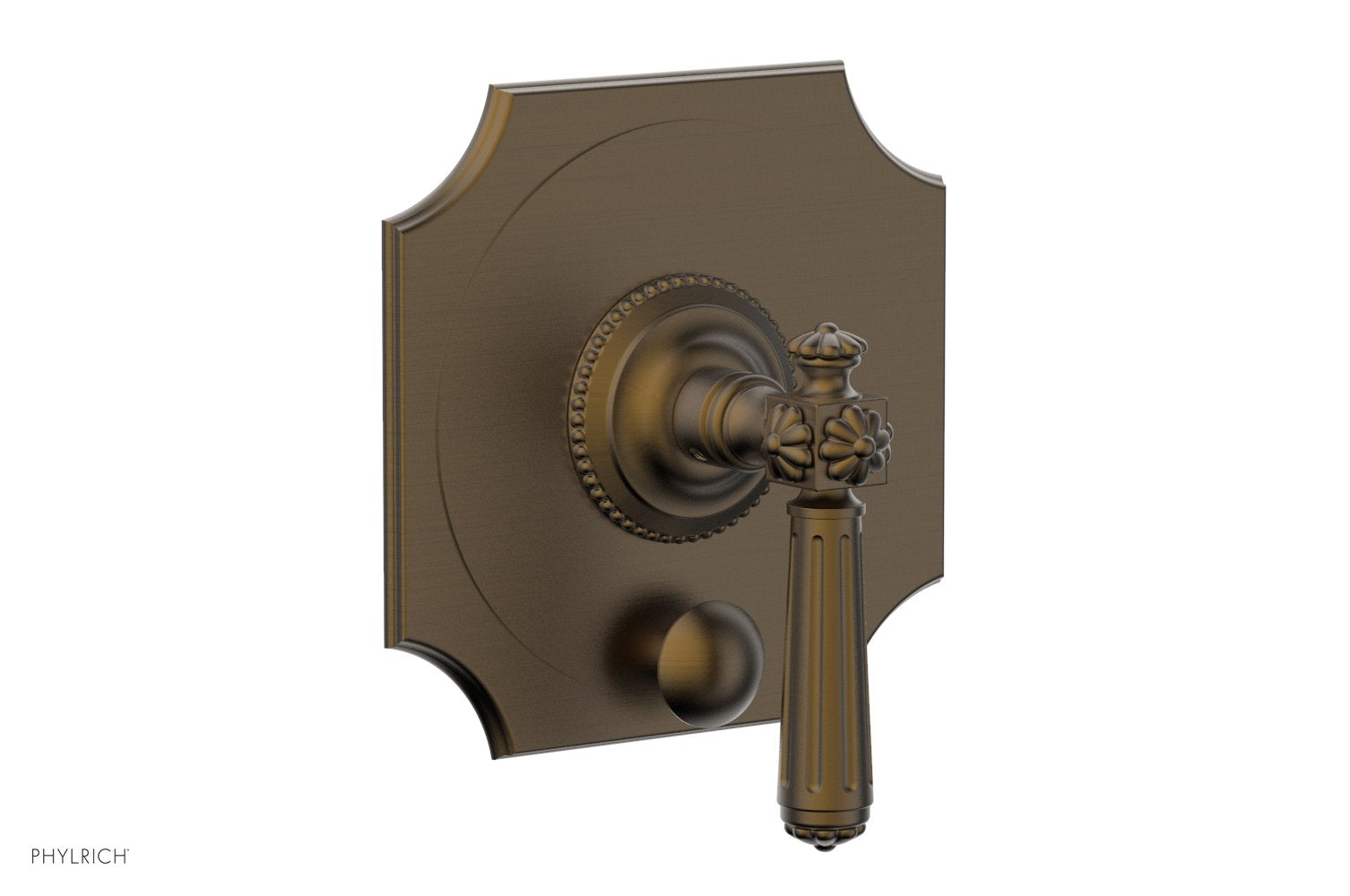 Phylrich MARVELLE Pressure Balance Shower Plate with Diverter and Handle Trim Set