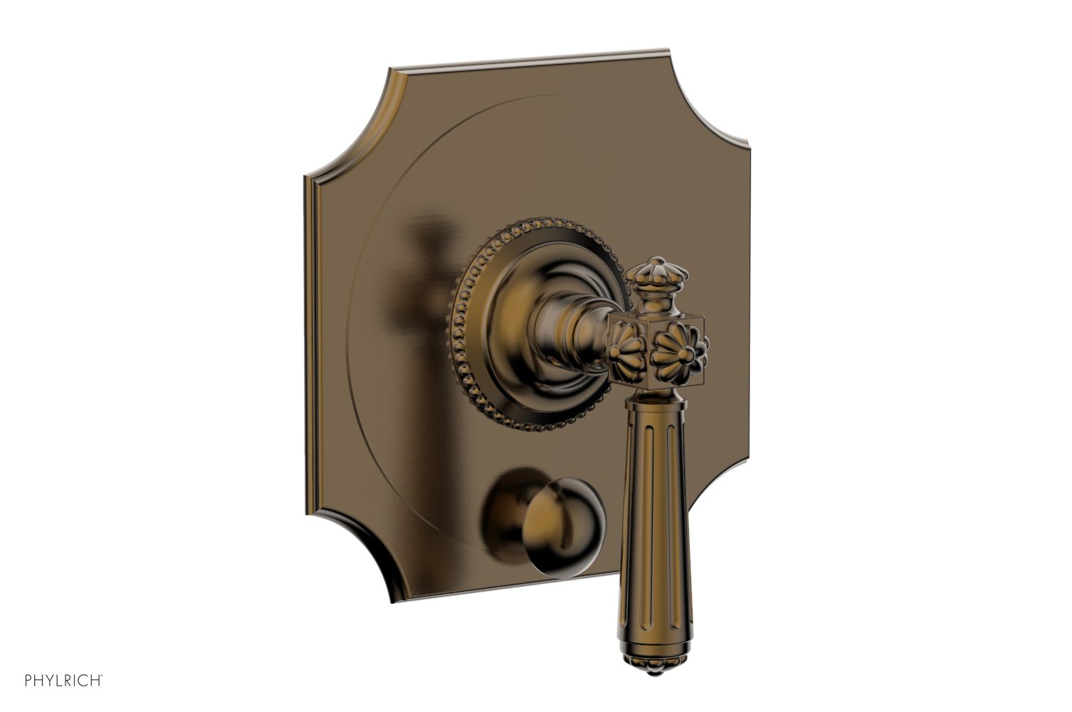 Phylrich MARVELLE Pressure Balance Shower Plate with Diverter and Handle Trim Set