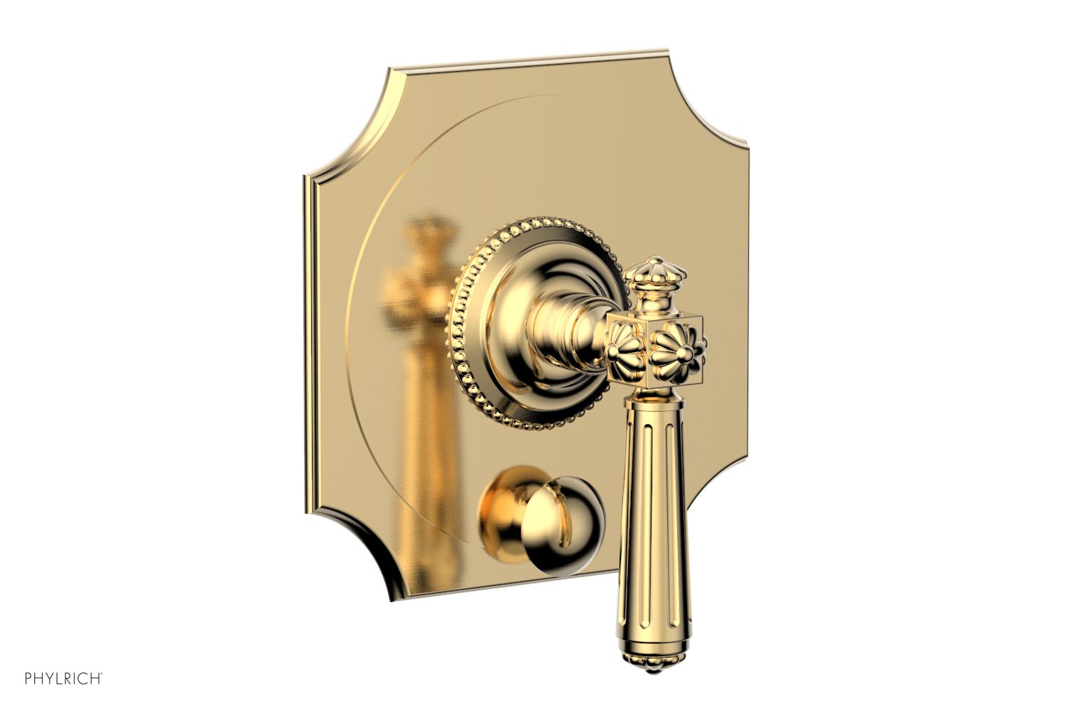 Phylrich MARVELLE Pressure Balance Shower Plate with Diverter and Handle Trim Set