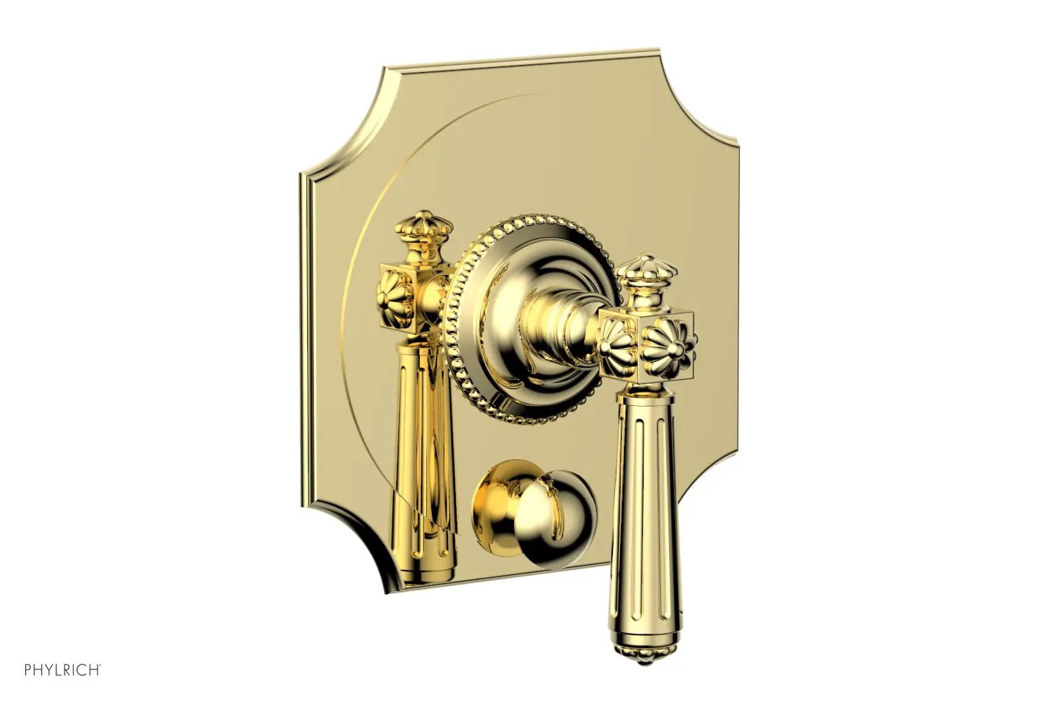 Phylrich MARVELLE Pressure Balance Shower Plate with Diverter and Handle Trim Set by Phylrich