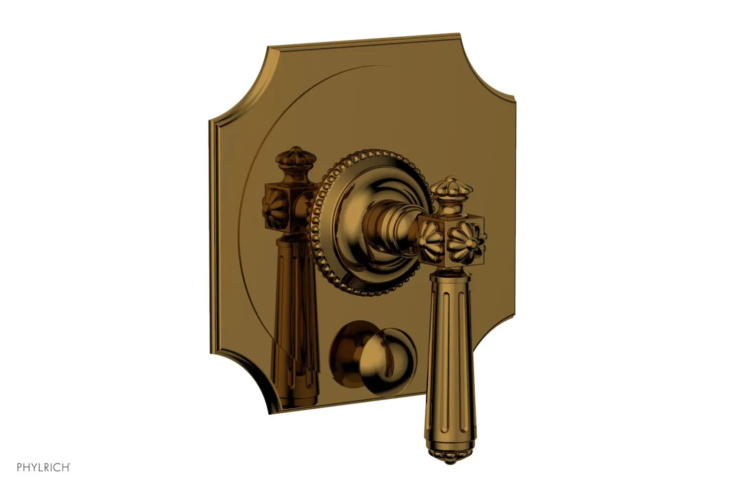 Phylrich MARVELLE Pressure Balance Shower Plate with Diverter and Handle Trim Set by Phylrich