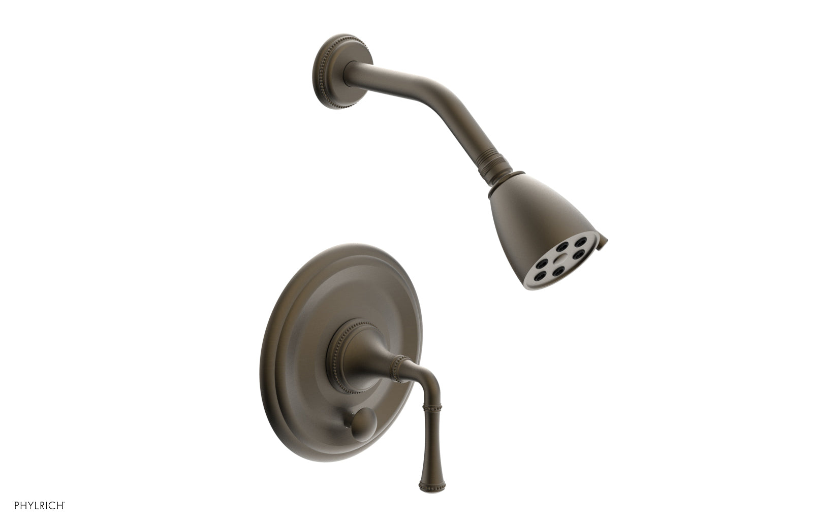 Phylrich BEADED Pressure Balance Shower and Diverter Set (Less Spout), Lever Handle