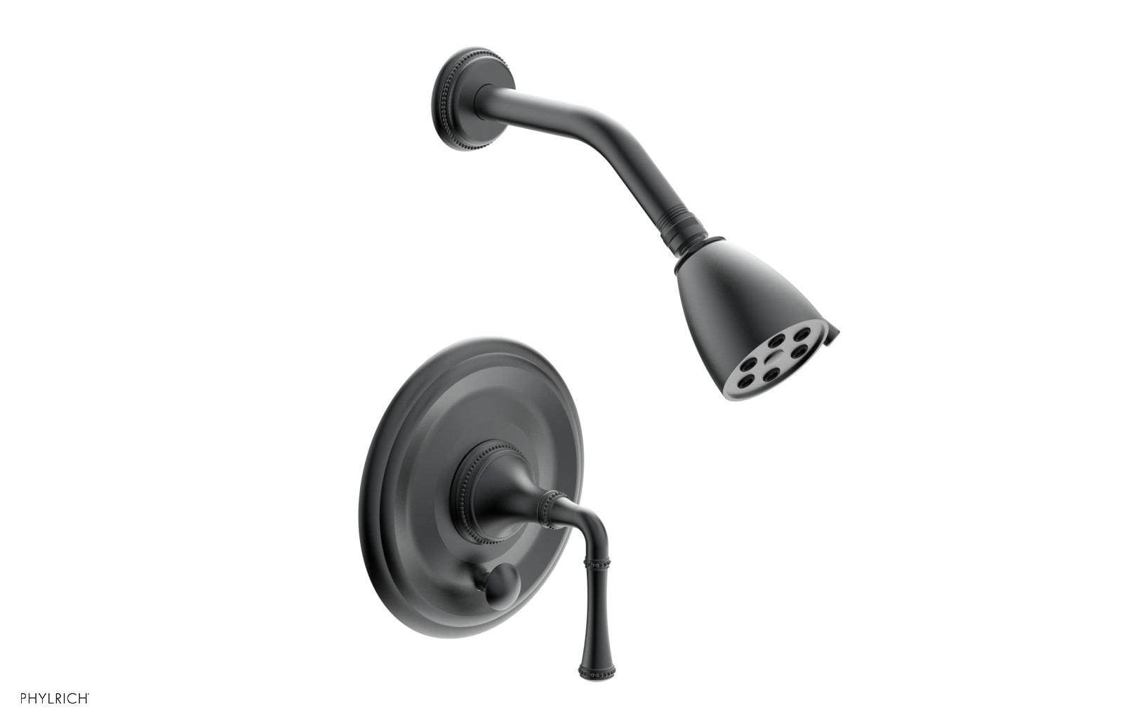 Phylrich BEADED Pressure Balance Shower and Diverter Set (Less Spout), Lever Handle