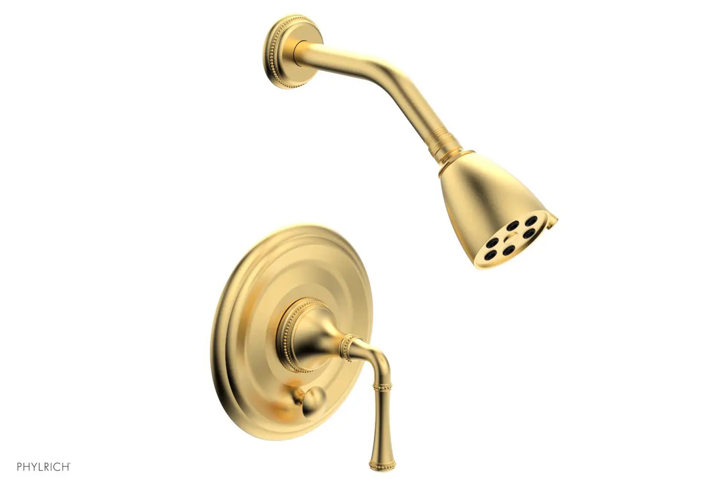 Phylrich BEADED Pressure Balance Shower and Diverter Set (Less Spout), Lever Handle by Phylrich
